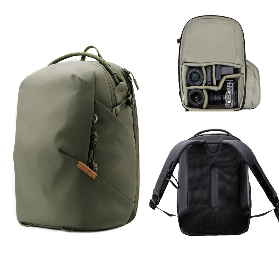 PGYTECH OneGo Lite Kamerarucksack 16L, Leichter Wasserabweisend Rucksack Fotografin für Stadt & Reis
