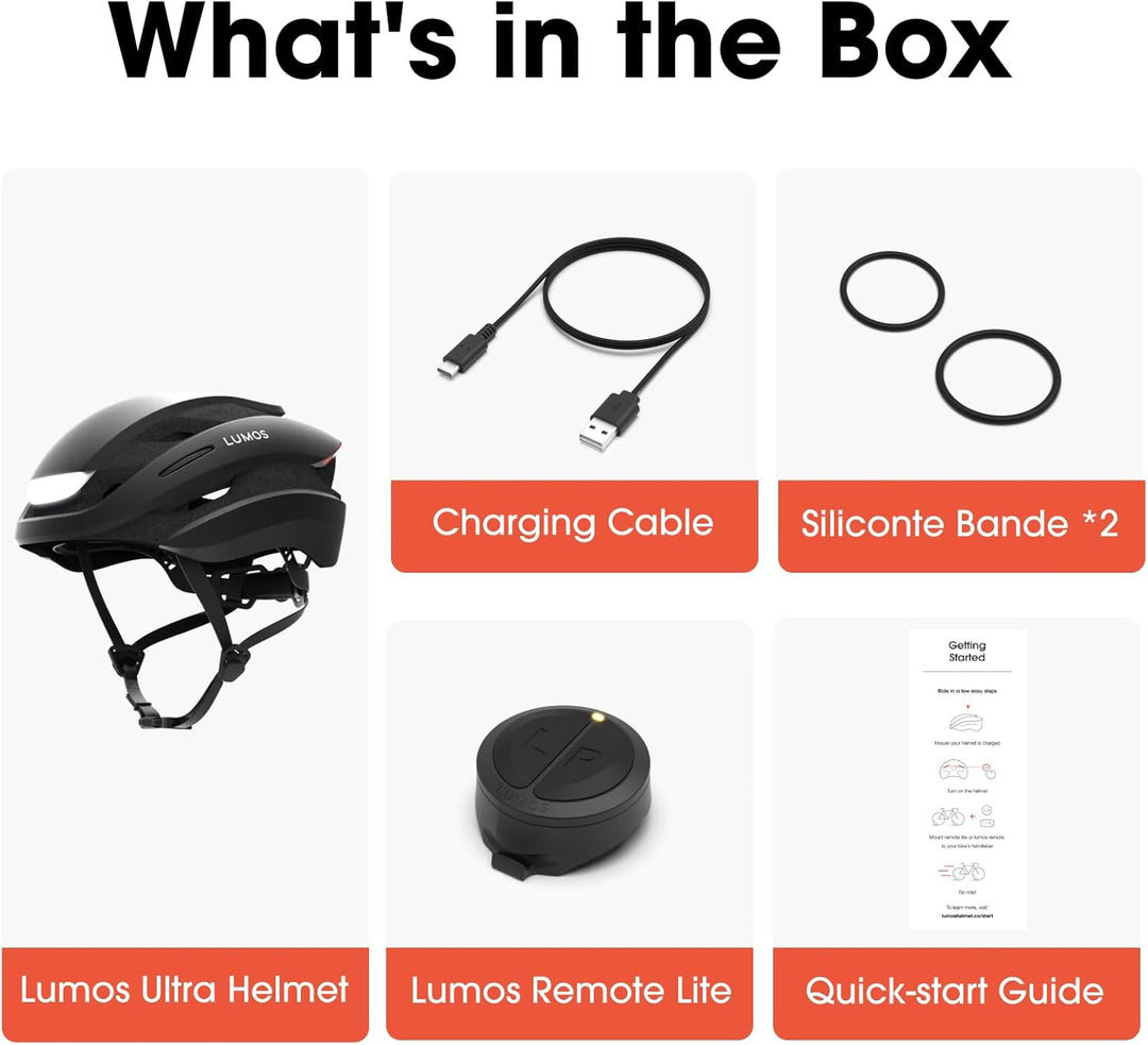 Lumos Ultra Smart-Helm | Fahrradhelm | Vorder- und Rücklicht (LED) | Blinker | Bremslichter | Blueto