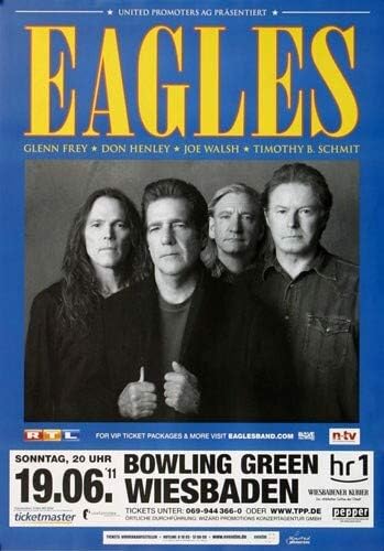 The Eagles - Bowling Green, Wiesbaden 2011 » Konzertplakat/Premium Poster | Live Konzert Veranstaltu