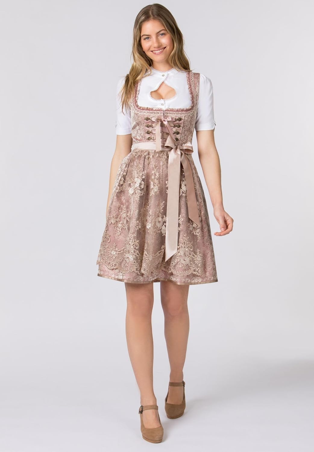 Stockerpoint Damen Noelia Kleid 34 Altrosa, 34 Altrosa