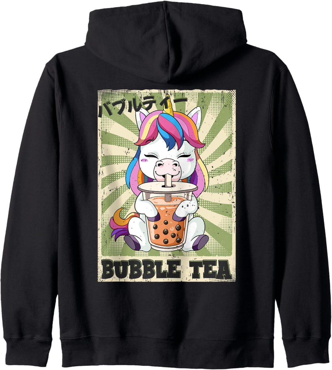 Boba Tea Einhorn Bubble Tea Kapuzenjacke
