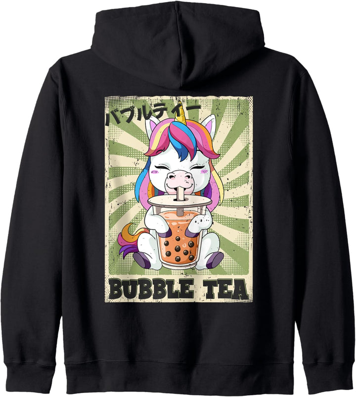 Boba Tea Einhorn Bubble Tea Kapuzenjacke