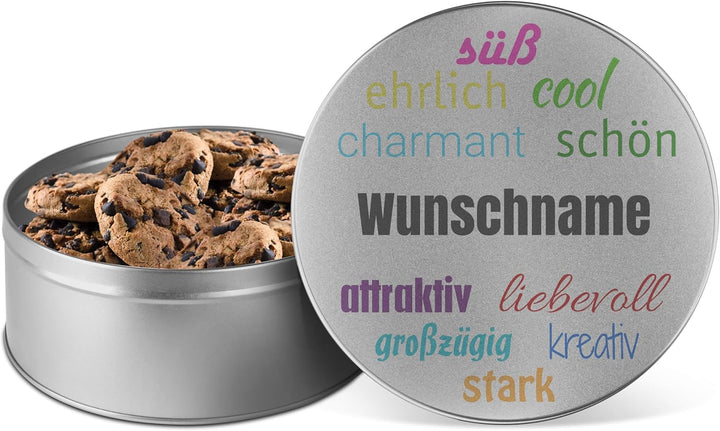 printplanet® - XL Keksdose personalisiert - Keks-Dose mit eigenem Wunschtext personalisieren - Plätz