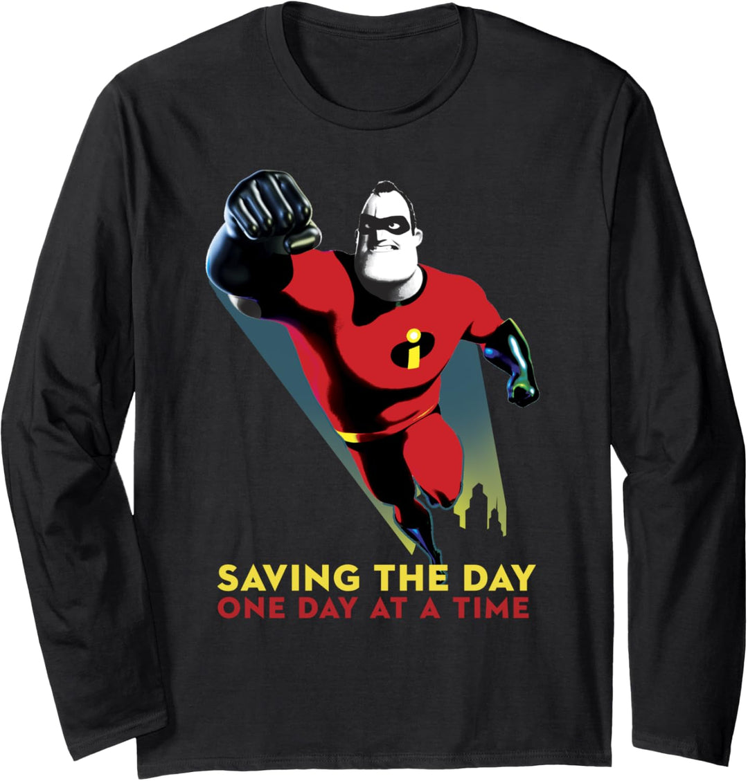 Disney Pixar Incredibles 2 Mr. Incredible Saving The Day Langarmshirt