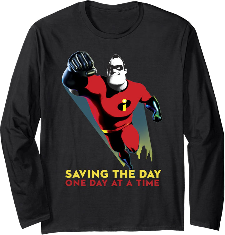 Disney Pixar Incredibles 2 Mr. Incredible Saving The Day Langarmshirt