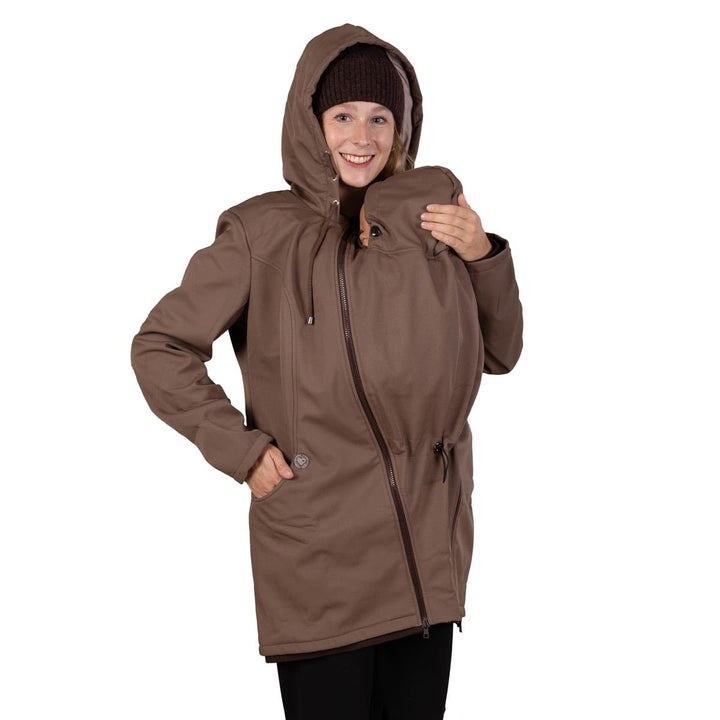 Viva la Mama – Allwetter Funktionsjacke für Mama und Baby, Umstandsjacke + Tragejacke - MELLORY L Vo