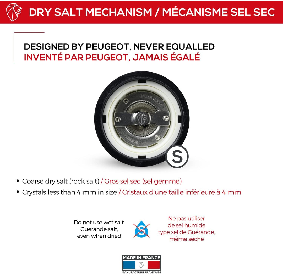 Paris U-select Zm 12 Cm Zwart Lak Peugeot 23690 Salzmühle Schwarz Lackiert, Salzmühle Schwarz Lackie