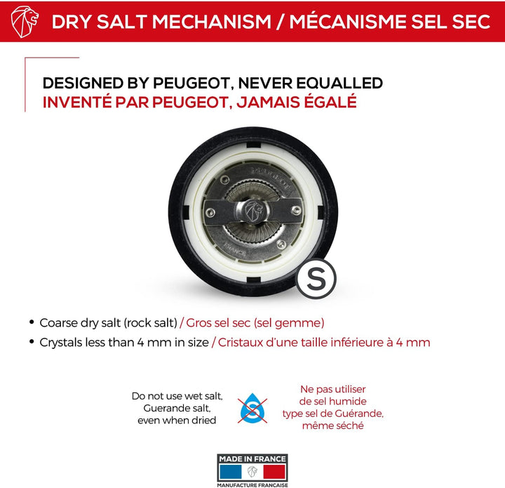 Paris U-select Zm 12 Cm Zwart Lak Peugeot 23690 Salzmühle Schwarz Lackiert, Salzmühle Schwarz Lackie