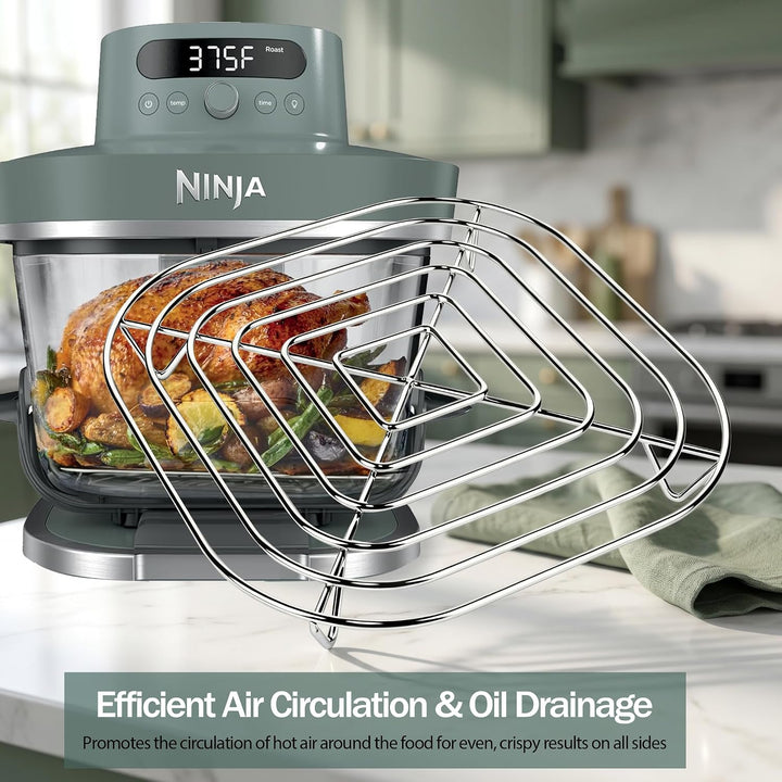 2 Grillroste für Ninja CRISPi PRO XL Fritteuse AS101EU, Rack aus Edelstahl SUS304 für Behälter aus G