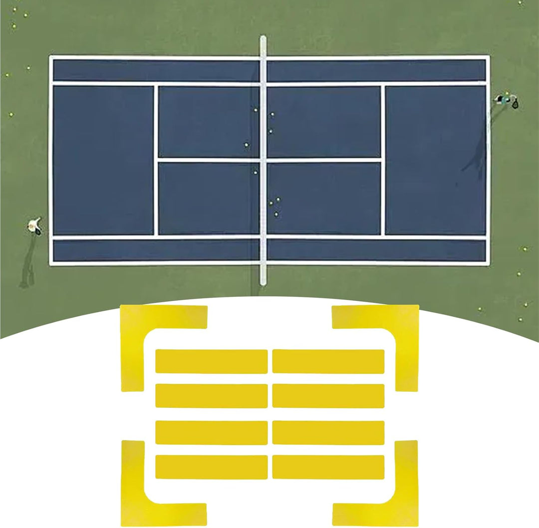 Pickleball Spielfeld Markierungs Kit | Tragbares Markierungs-Set Für Pickleball Court Outdoor - ruts
