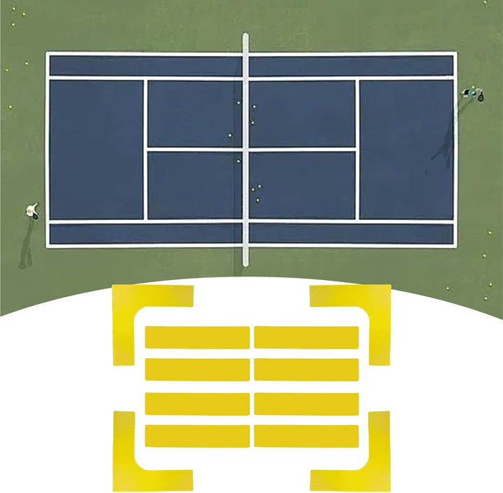 Pickleball Spielfeld Markierungs Kit | Tragbares Markierungs-Set Für Pickleball Court Outdoor - ruts