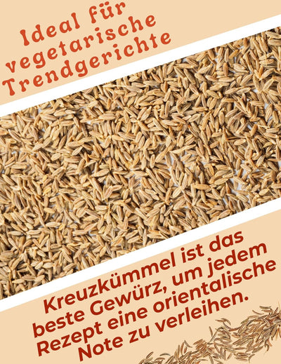 BIO Kreuzkümmel Kumin ganz 1Kg | Kreuzkümmelsamen Kreuzkümmelsaat Gewürz | Indische Ayurveda Küche |