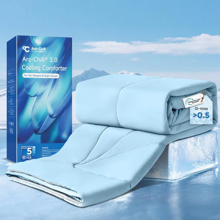 Elegear Kühldecke für King-Size-Betten – Japanisches Arc-Chill 3.0 Cool-Tech-Gewebe, absorbiert Körp
