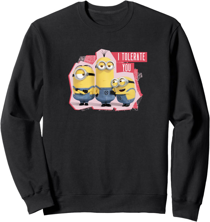 Despicable Me Minions Valentine's Day I Tolerate You Sweatshirt