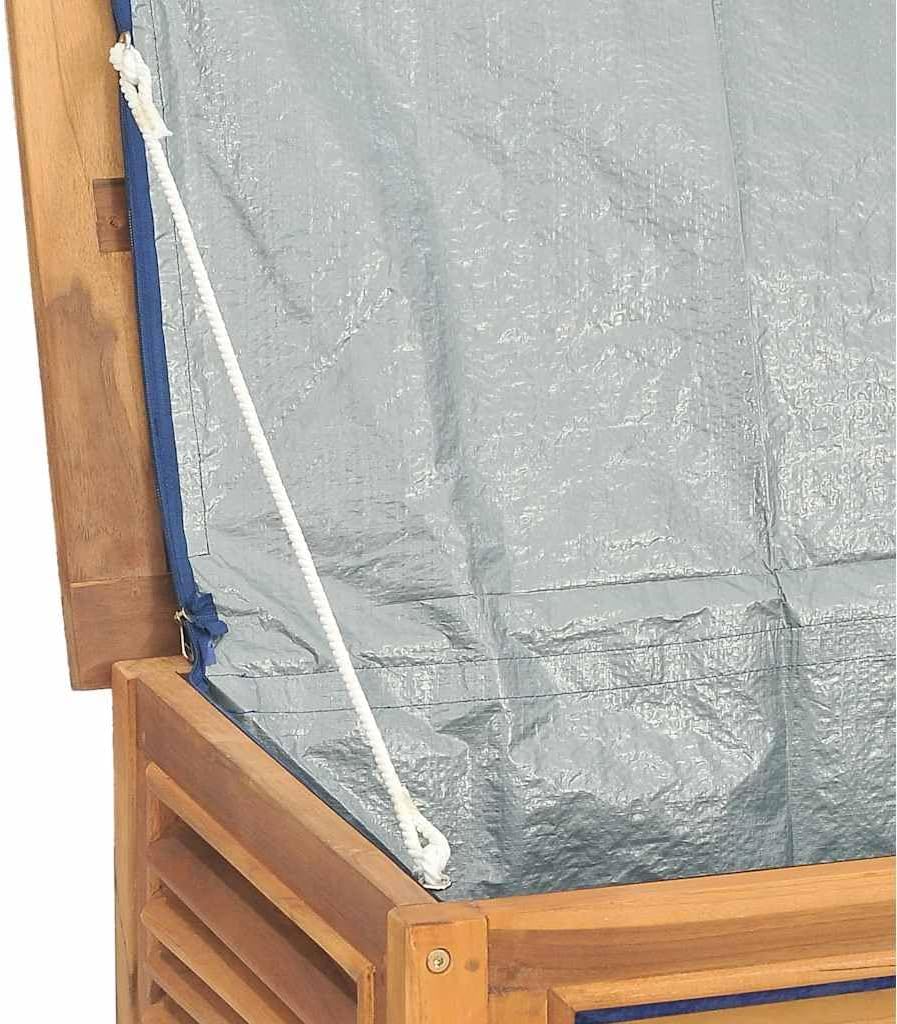 vidaXL Gartenbox, Auflagenbox mit Beutel Stauraum, 150x50x55 cm, Kissenbox Latten-Design, Aufbewahru