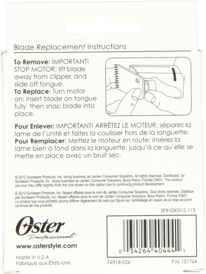 Oster Ersatz-Scherkopf für Oster Motormaschine 97-44, 1/2 mm, Typ 76918-026, Size 000