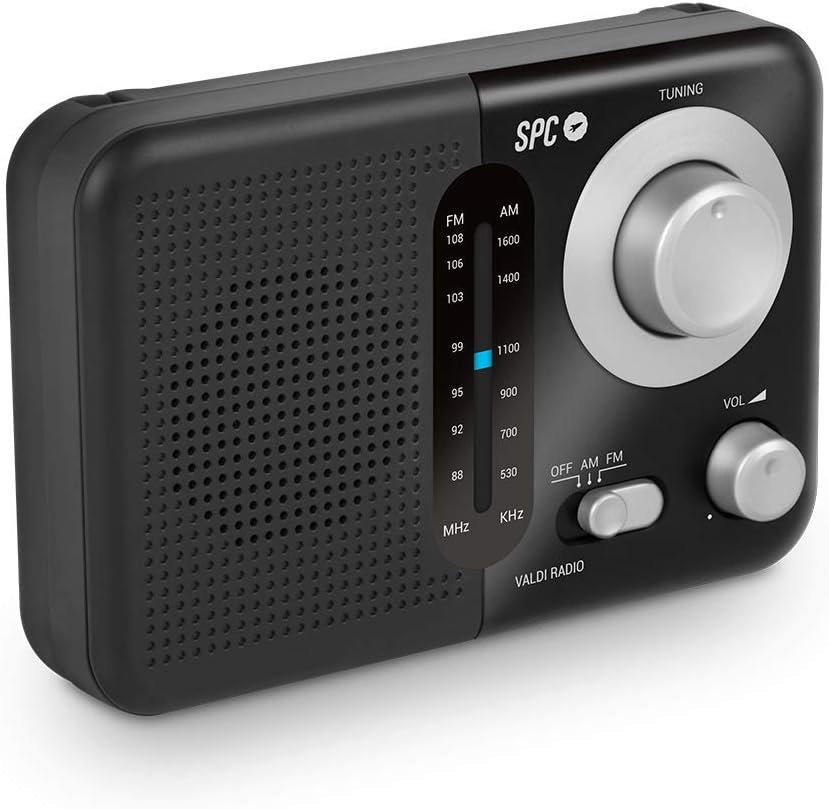 SPC VALDI – Tragbares Radio, mit Tragegriff, grosses Format, AM/FM-Zifferblatt, Gute Sichtbarkeit, g