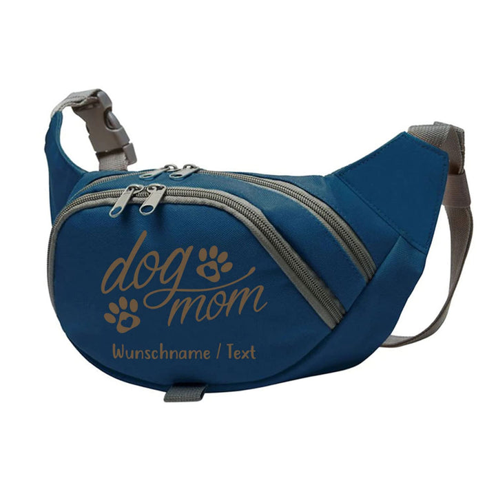 Dog Mom Bauchtasche Leckerlie-Tasche mit Wunschnamen Personalisiert für Hundetraining, Leckerlie Beu