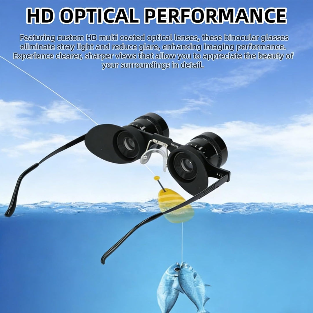Cuifati 10X HD Profi-Fernglas, Manueller Fokus, Tragbares Opernglas, Fernglas-Teleskop für Angeln, V