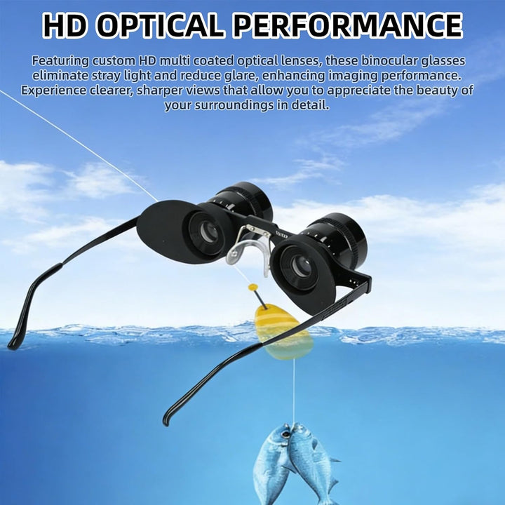 Cuifati 10X HD Profi-Fernglas, Manueller Fokus, Tragbares Opernglas, Fernglas-Teleskop für Angeln, V
