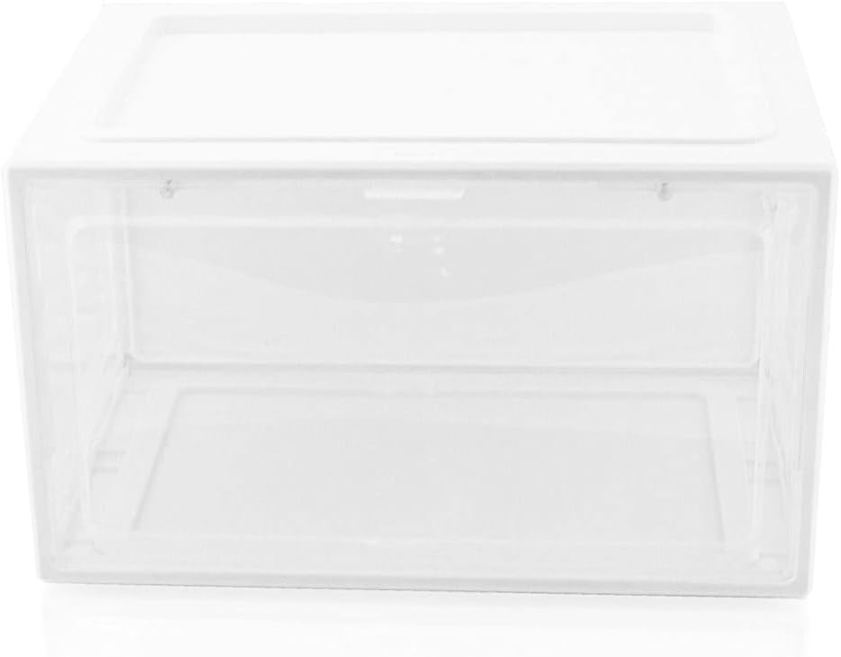 BITUXX LEX21 Schuhbox Stapelbar Aufbewahrungsbox Kunststoffbox Schuhkasten Schuhkarton Schuhorganize