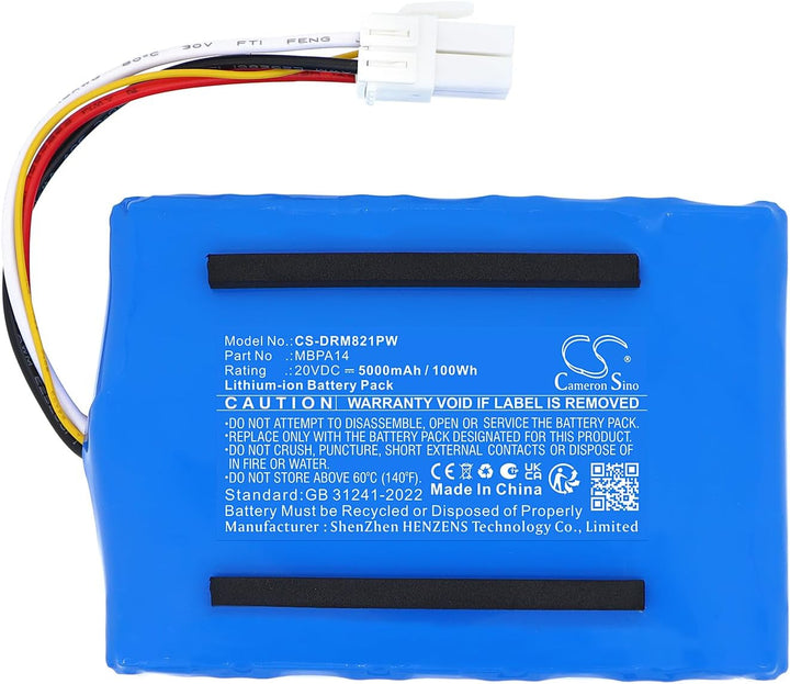 5000mAh Ersatzakku kompatibel mit Dreame A1, A1 Pro, A2, A2 Pro, MLLA7110, MLLA7210, MXXA8210, MBPA1