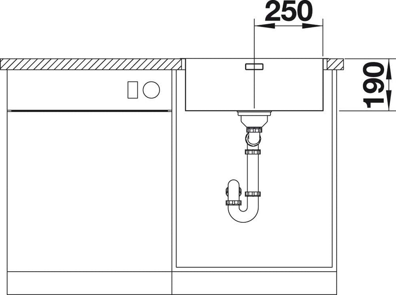 BLANCO ANDANO 500-IF | Edelstahl | Einbauart: Einbau von Oben & Flächenbündig | ohne Ablauffernbedie