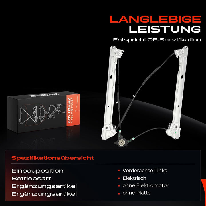 Frankberg Fensterheber Vorne Links Kompatibel mit Viano MPV Vito Bus Vito/Mixto Kasten W639 2003-201