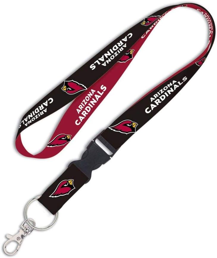 WinCraft NFL Schlüsselband mit Abnehmbarer Schnalle Arizona Cardinals 3/4", Arizona Cardinals 3/4"