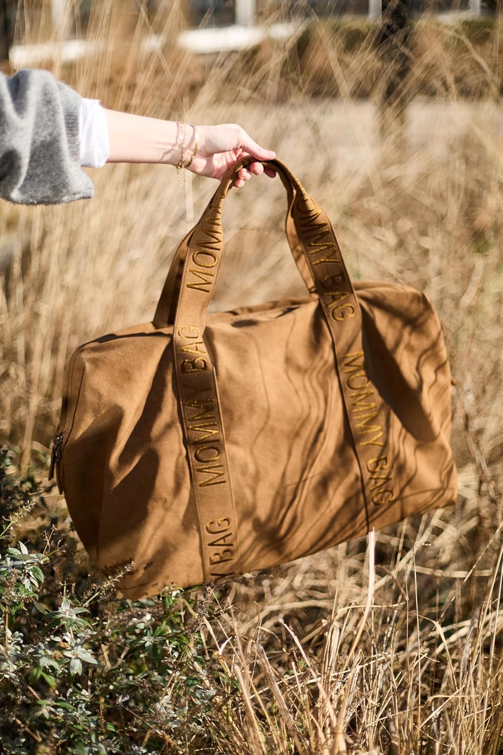 CHILDHOME, Mommy Bag, Wickeltasche, Mutterschaft, Reisetasche, grosses Fassungsvermögen 58L, Wickelu