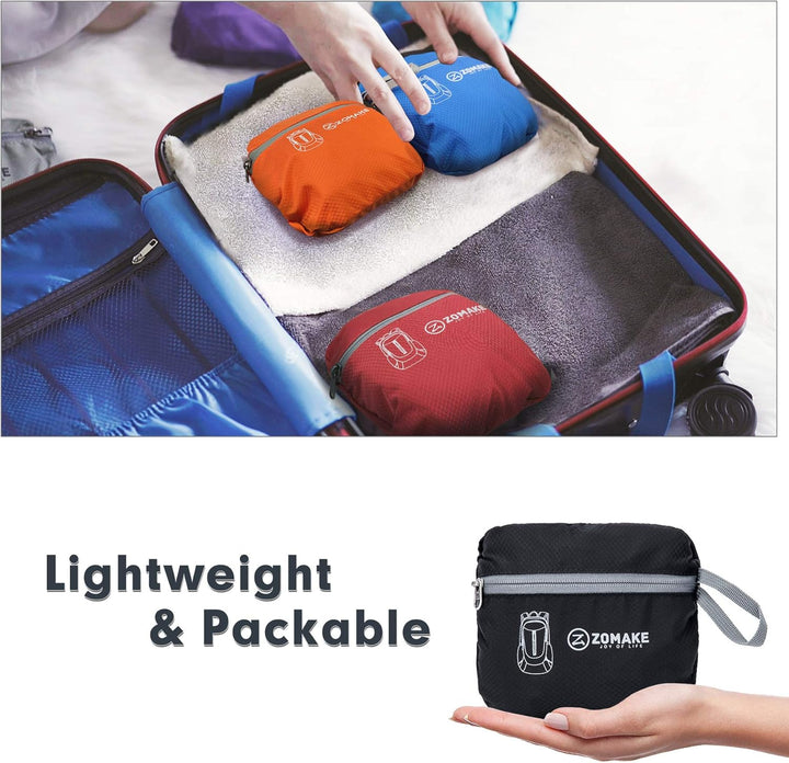 ZOMAKE Ultraleicht Faltbarer Rucksack - Packbare Backpacks 25L,Kleiner Faltbar Rucksäcke Wanderrucks