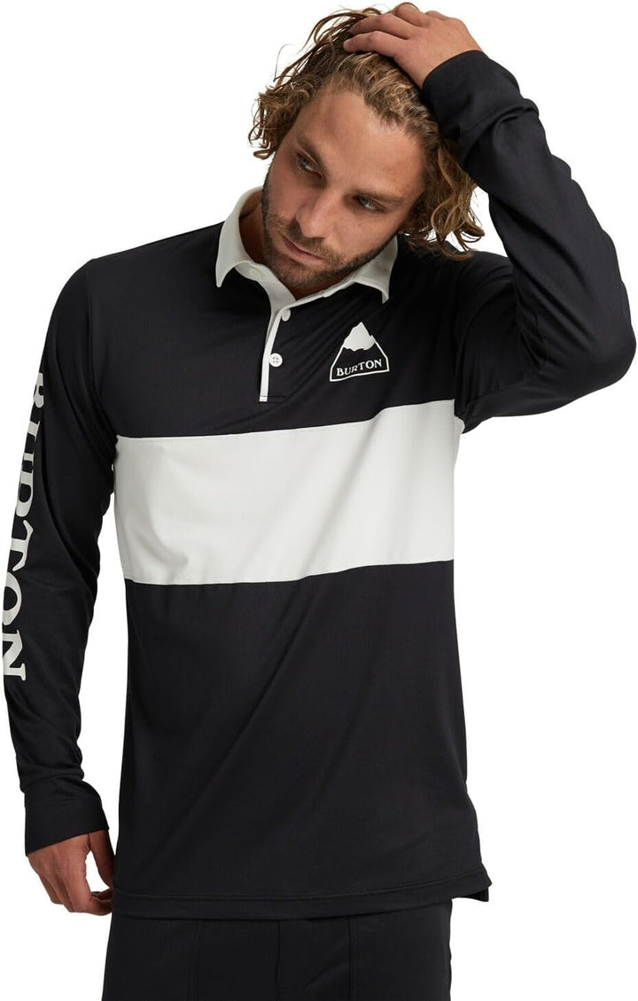 Burton Herren Midweight Rugby Thermo Unterhemd S True Black/Stout White, S True Black/Stout White