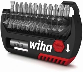 Wiha Bit Set, FlipSelector, 13-tlg., 25mm Bits, inkl. Bithalter, Schlitz - Kreuz / Phillips - Pozidr