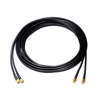 JARFT 10m Twin 4G / LTE und 5G Antennen- Verlängerungskabel, SMA Stecker auf SMA Buchse, 10m