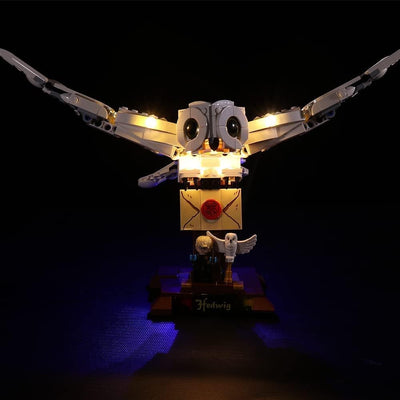 BrickBling Led Licht Set für Lego 75979 Harry Potter Hedwig, Led Beleuchtungs Set Dekorationslichter