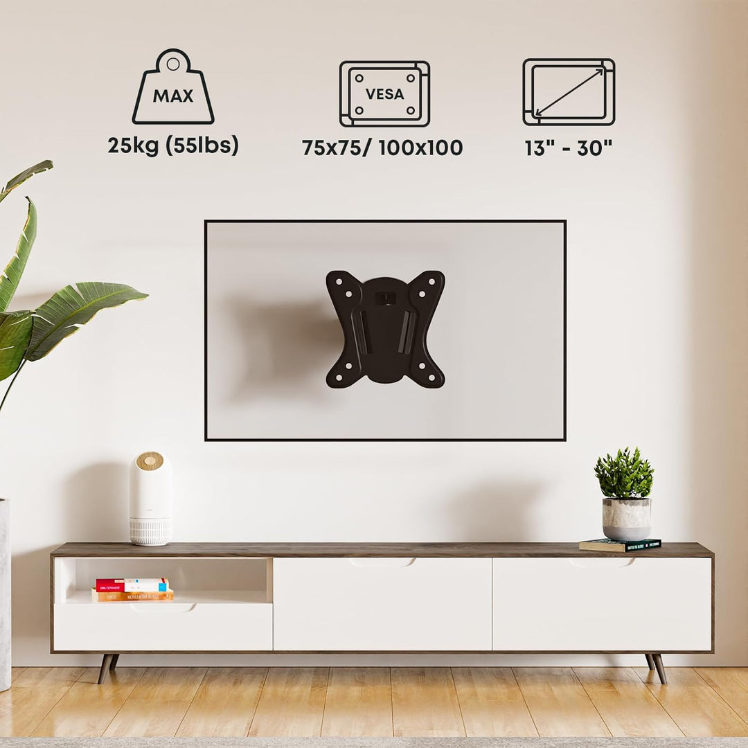 PUTORSEN 13-32 Zoll TV Wandhalterung, Schwenkbar Monitor Wandhalterung für LCD LED TVs & Monitors, N