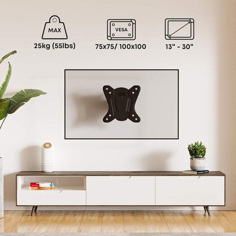 PUTORSEN 13-32 Zoll TV Wandhalterung, Schwenkbar Monitor Wandhalterung für LCD LED TVs & Monitors, N