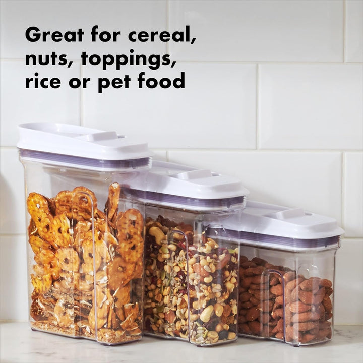 OXO Good Grips POP Müslispender gross (4,2 l) – Vorratsdose mit Deckel für eine luftdichte Aufbewahr
