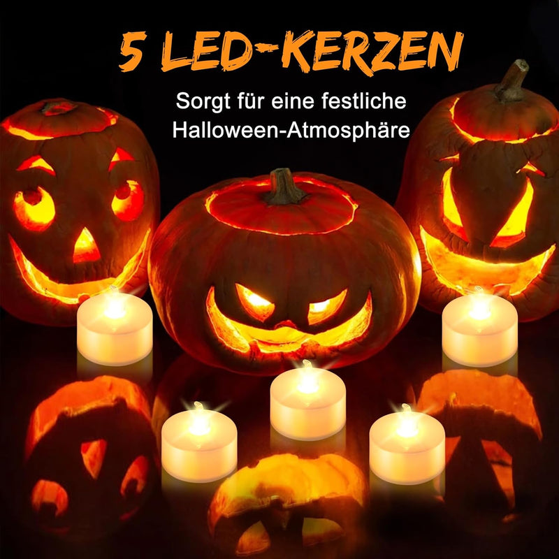 QcoQce Halloween Kürbis Schnitzset, 12PCS Edelstahl Kürbis Schnitzwerkzeuge DIY Sculpting Kürbis Too