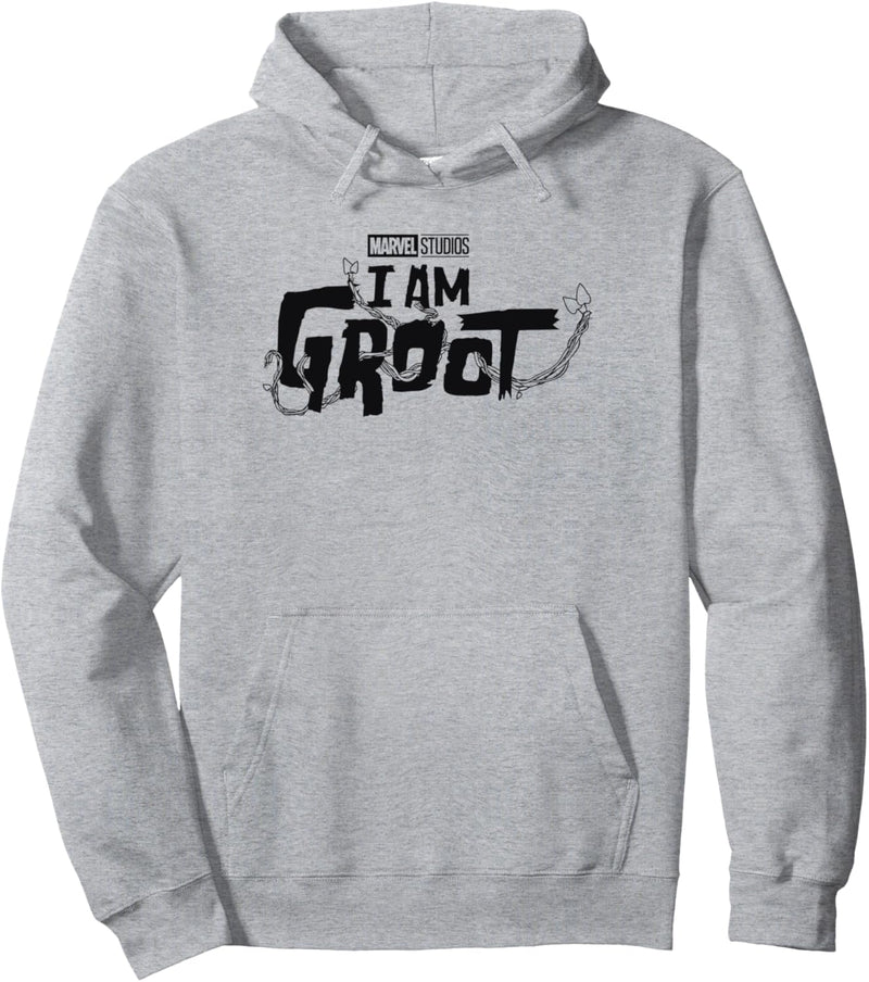 Marvel I Am Groot Simple Dark Vine Logo Pullover Hoodie