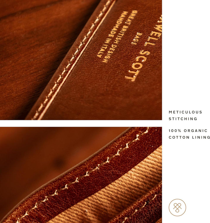 Maxwell Scott - Personalisierte Luxuriöse, schlanke Herren- Leder Brieftasche - Handgefertigt aus it