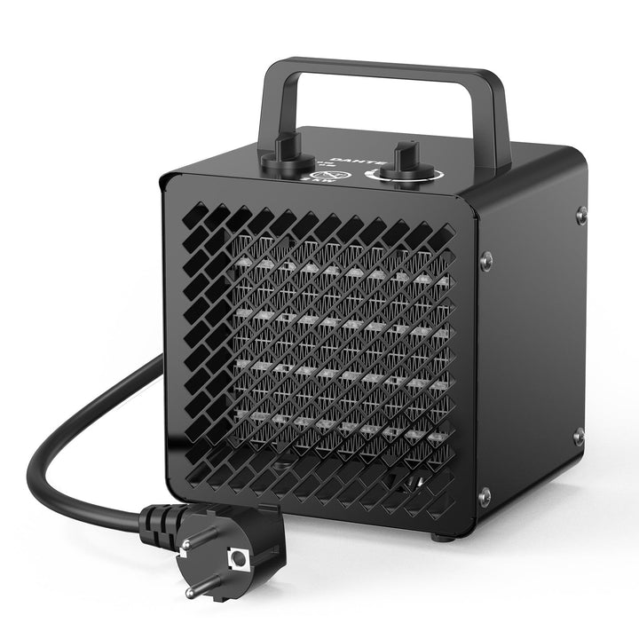 Keramik Heizlüfter 2000 Watt Klein Heizstrahler Bauheizer Bautrockner mit Thermostat & 3 Heizstufen