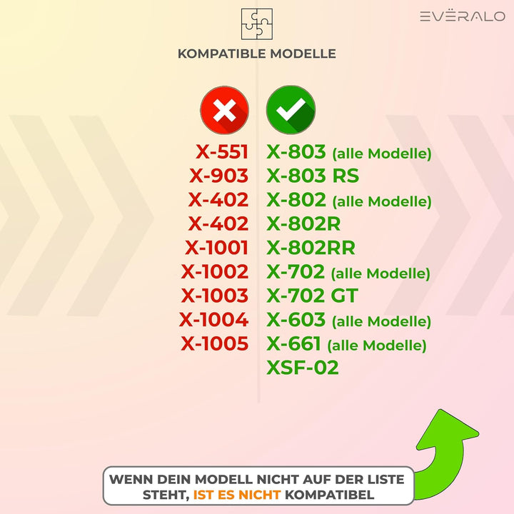 Everalo Kompatibel mit Xlite 802rr Visier - x802 - x802r - x802rr - x803 - x803rs - x702 - x603 - x6
