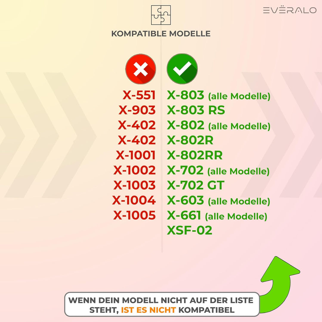 Everalo Kompatibel mit Xlite 802rr Visier - x802 - x802r - x802rr - x803 - x803rs - x702 - x603 - x6
