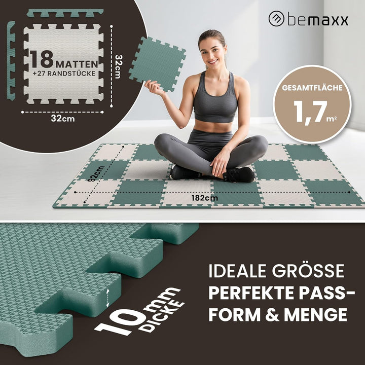 Schutzmatten Bodenschutzmatte Set Sportmatte Gymnastikmatte Puzzlematte: Puzzle Sportgeräte Matte Fi