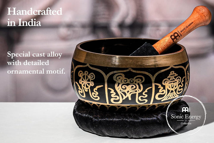 Sonic Energy Ornamental Singing Bowl – Geschenke Set, 400g Klangschale – Meditation, Deko, Yoga – in