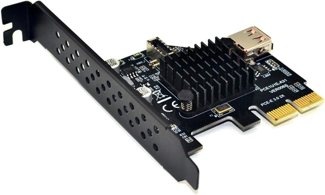 cablecc USB 3.1 Frontblendenbuchse & USB 2.0 auf PCI-E Express Kartenadapter für Motherboard