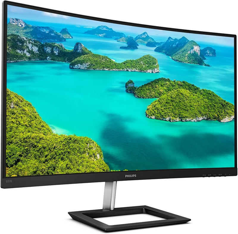 Philips 322E1C - 32 Zoll FHD Curved Gaming Monitor, 75 Hz, 4ms, FreeSync (1920x1080, VGA, HDMI, Disp