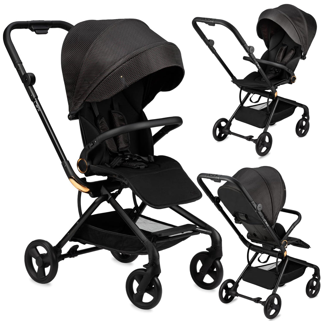 MoMi Kinderwagen ADELLE ab 6. Monat (bis 22 kg), klappbarer Buggy mit 360°-Sitz und 5-Punkt-Sicherhe