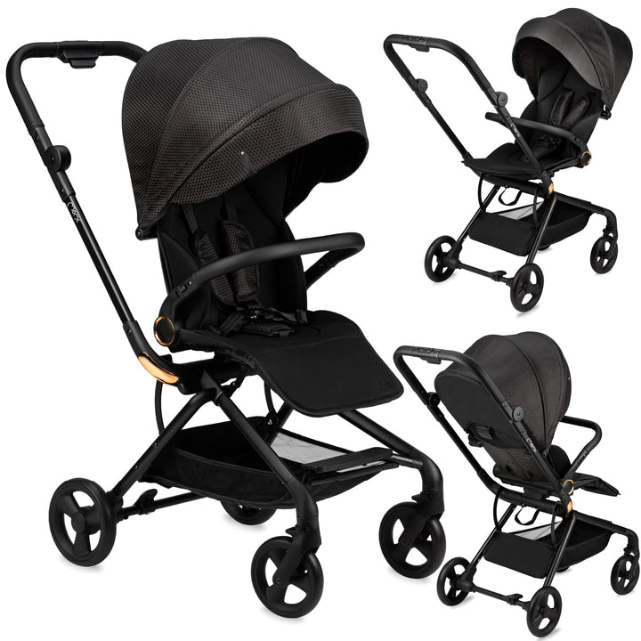MoMi Kinderwagen ADELLE ab 6. Monat (bis 22 kg), klappbarer Buggy mit 360°-Sitz und 5-Punkt-Sicherhe